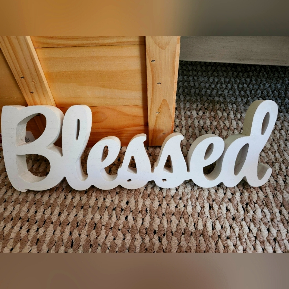 Blessed shelf setter sign